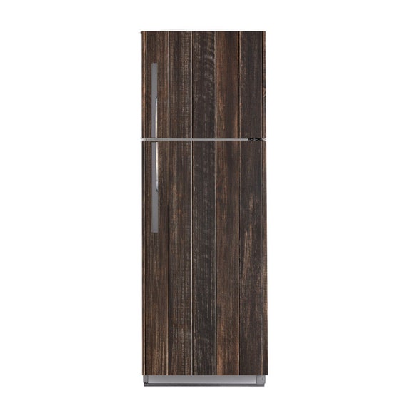 Fridge Decal Fridge Wrap Wood Fridge Wrap Fridge Door Etsy