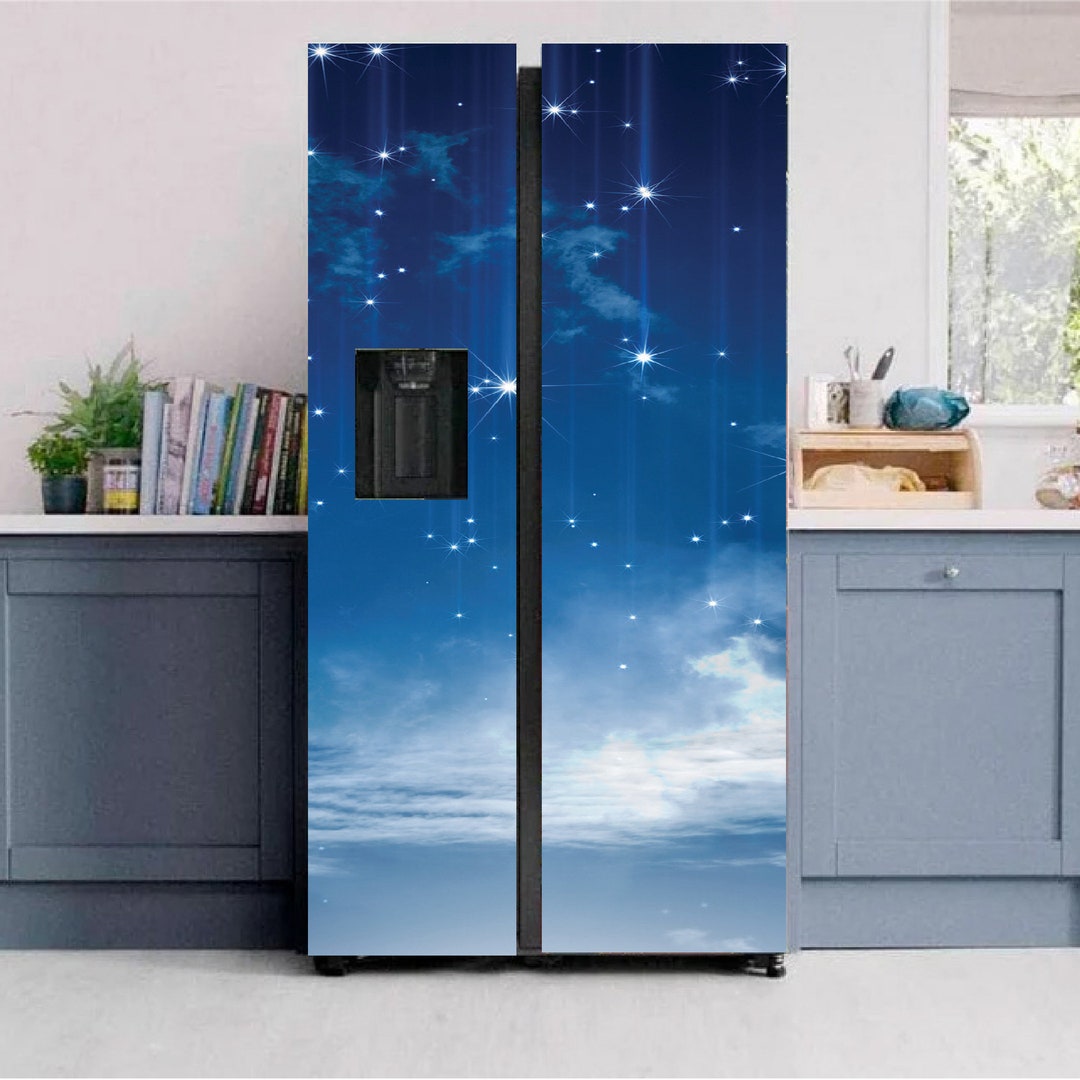 Abstract Fridge Wrap Refrigerator Decals Wallpaper Fridge Door Etsy