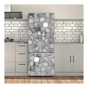 Fridge Wrap Refrigerator Vinyl Mural Removable Sticker Peel and Stick Side by Side French Door - SKU 019