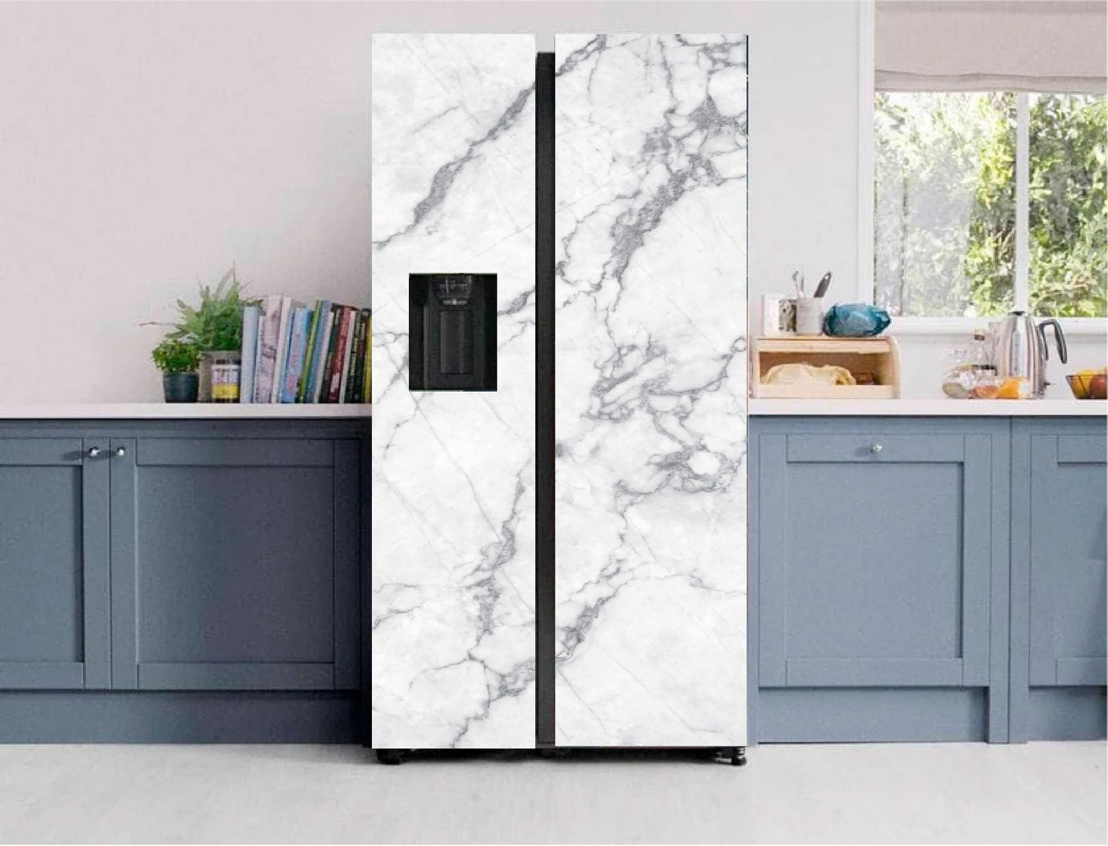 Fridge Wrap Refrigerator Wrap Vinyl Decorative Fridge Decals Kitchen