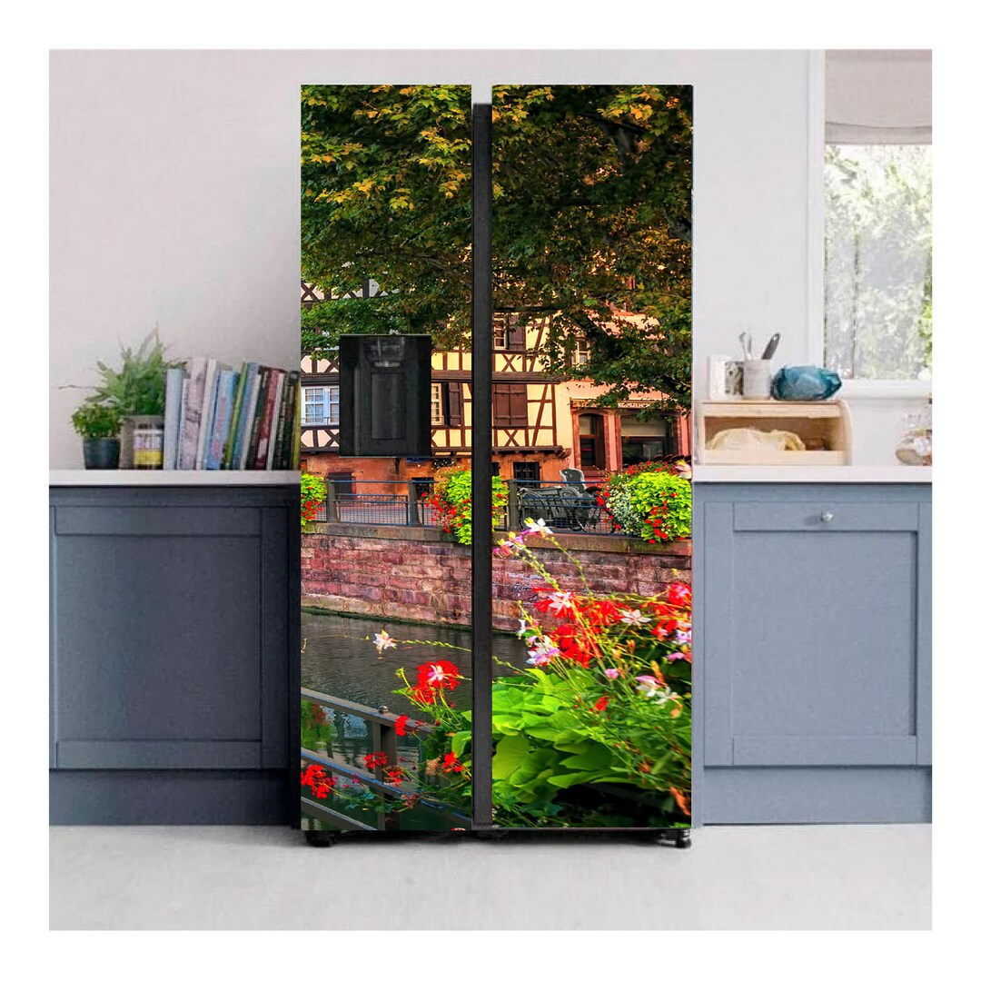 Fridge Wrap Vinyl Sticker Side by Side Fridge Wrap French Etsy