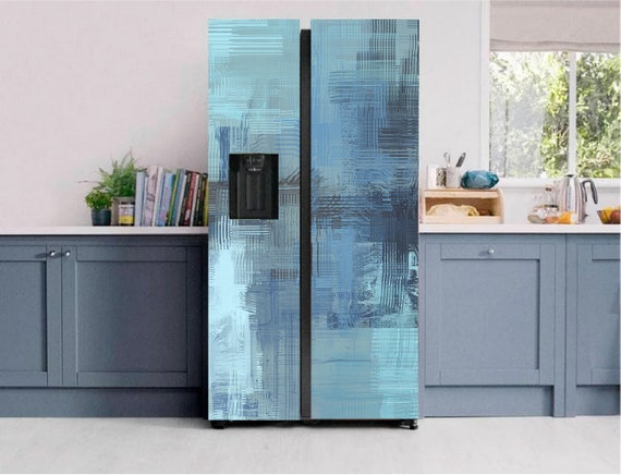 Fridge Wrap Refrigerator Vinyl Mural Removable Sticker Peel and Stick Side  by Side French Door - SKU 116