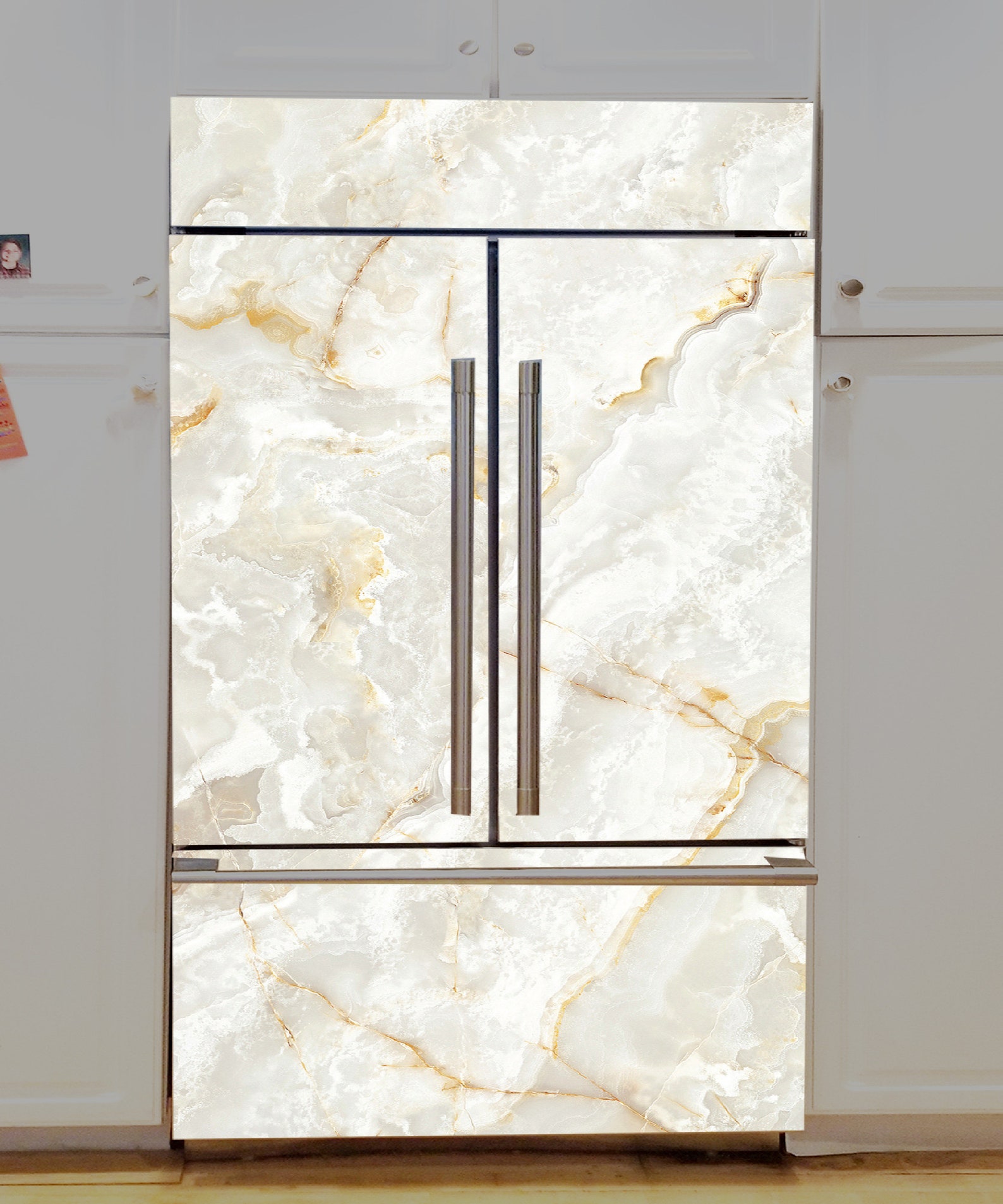 Fridge Wrap Refrigerator Wrap Vinyl Decorative Fridge Decals Kitchen