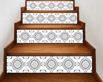 Stair Riser Decals Peel and Stick Removable Strip Self Adhesive Stair Wrap Easy to Trim - Price x Units / SKU 5701
