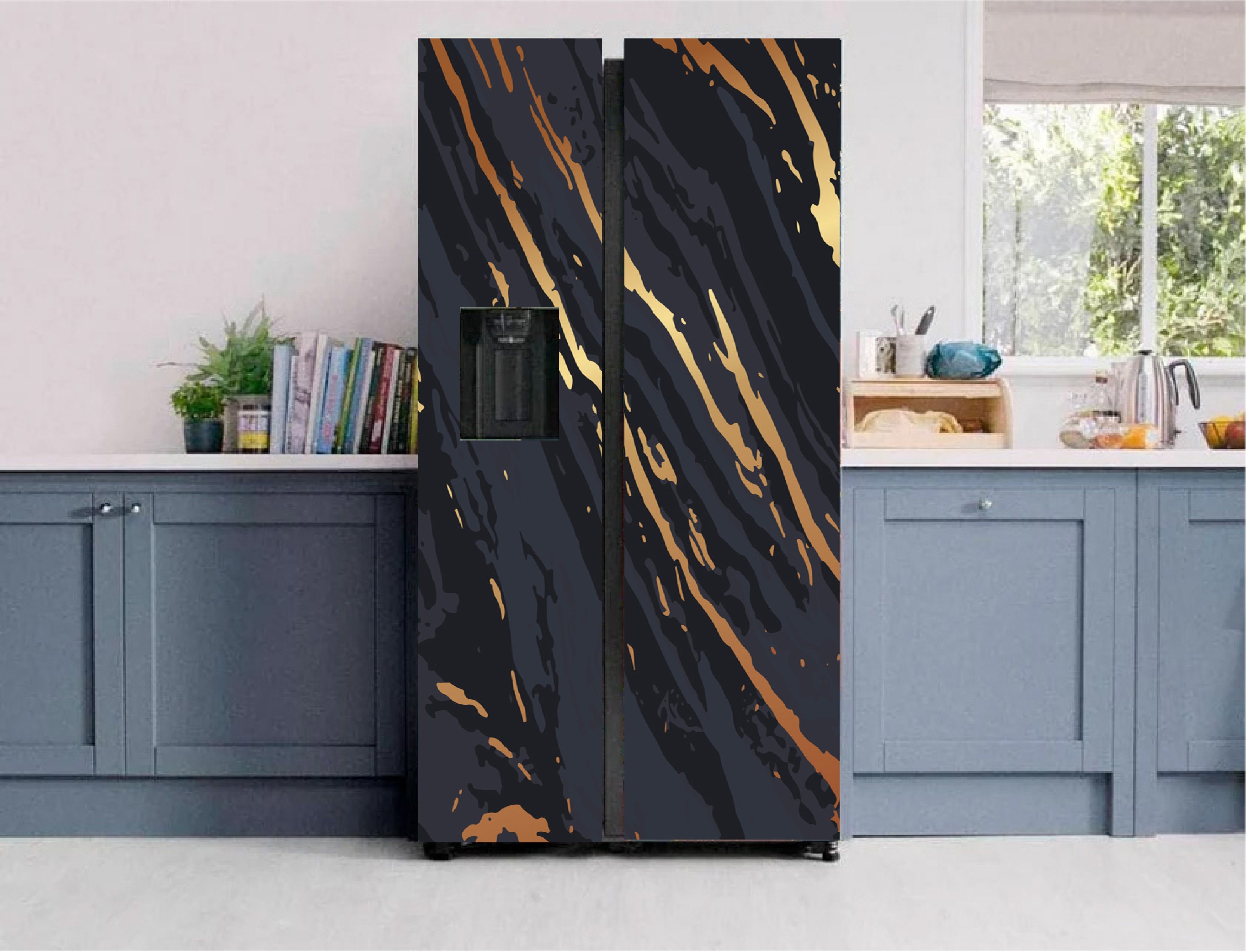 High Gloss Kitchen Door Cabinet Bedroom Furniture Vinyl Wrap Air/Bubble Free