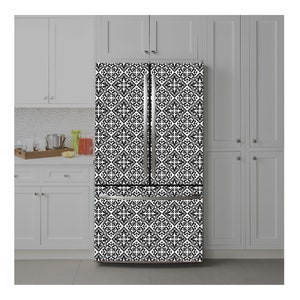 Fridge Wrap Refrigerator Vinyl Mural Removable Sticker Peel and Stick Side by Side French Door - SKU V5