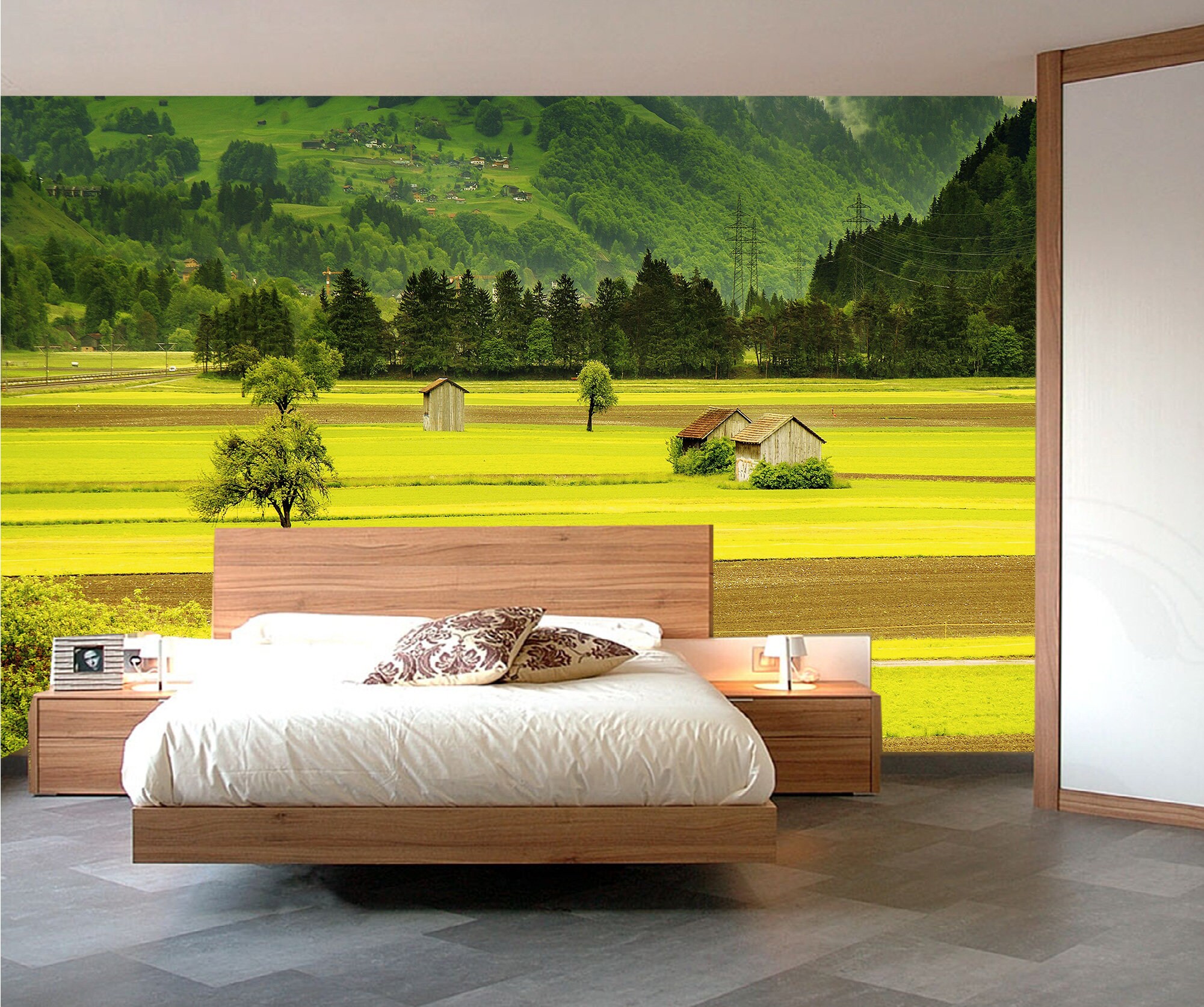 Forest wall mural Removable wall mural Forest wallpaper Etsy