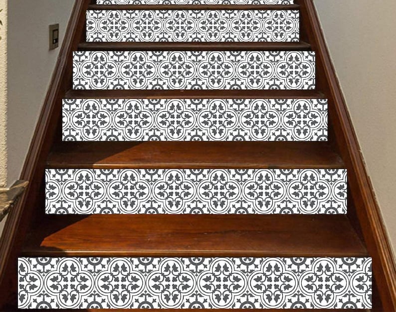 Stair Riser Decals Peel and Stick Removable Strip Self Adhesive Stair Wrap Easy to Trim Price x units / SKU 518 image 3