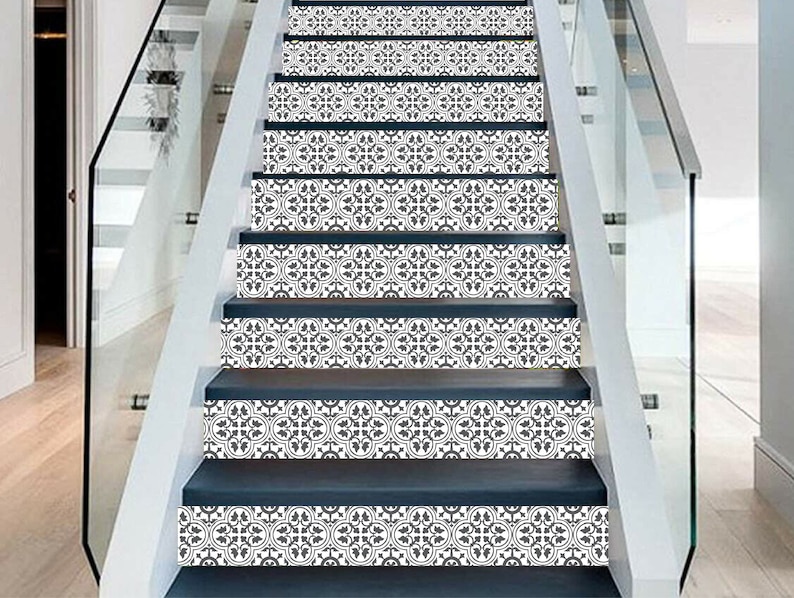 Stair Riser Decals Peel and Stick Removable Strip Self Adhesive Stair Wrap Easy to Trim Price x units / SKU 518 image 6