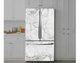 Fridge Wrap Refrigerator Vinyl Mural Removable Sticker Peel and Stick Side by Side French Door - SKU G878