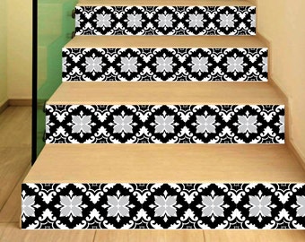 Stair Riser Decals Peel and Stick Removable Strip Self Adhesive Stair Wrap Easy to Trim - Price x Units / SKU Nue10