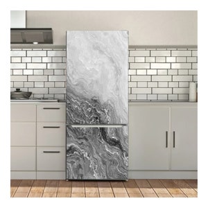 Fridge Wrap Refrigerator Vinyl Mural Removable Sticker Peel and Stick Side by Side French Door - SKU G007