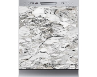 Dishwasher Magnet Cover Kitchen Decoration Decals Appliances - Marble 421