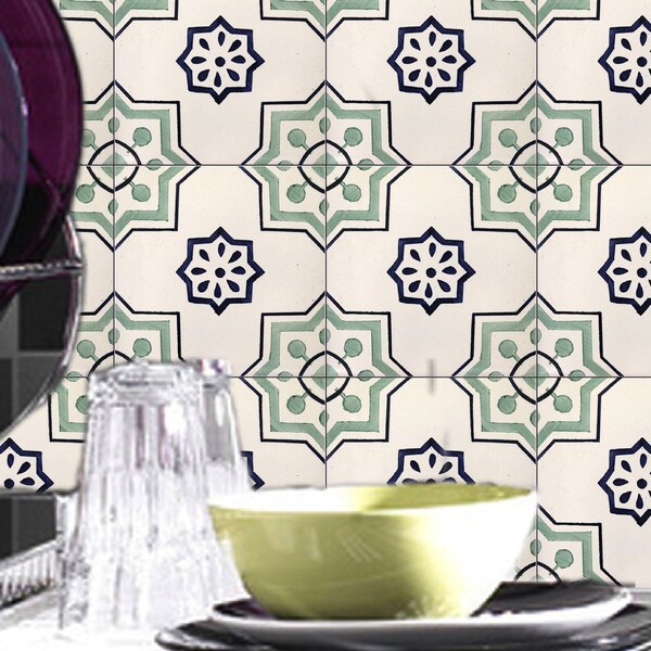 Snazzy Decal Tile Stickers Etsy