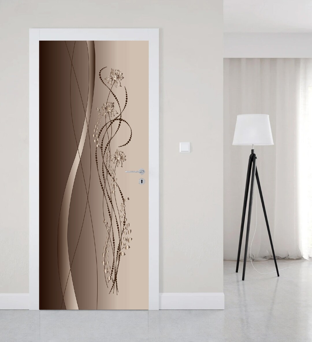Door Mural Peel and Stick, Door Wallpaper, Self Adhesive Door Decal