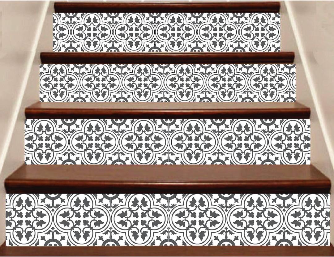 Riser Wraps Pack X 5 Stair Riser Decals Peel and Stick Removable Strip Self ...