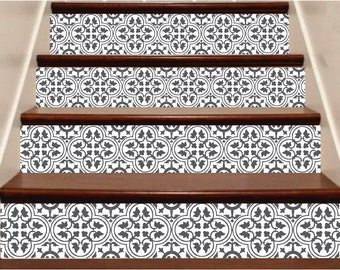 Stair Riser Decals Peel and Stick Removable Strip Self Adhesive Stair Wrap Easy to Trim - Price x units / SKU 518