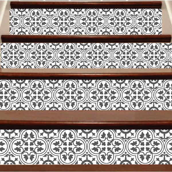 Stair Riser Decals Peel and Stick Removable Strip Self Adhesive Stair Wrap Easy to Trim - Price x units / SKU 518