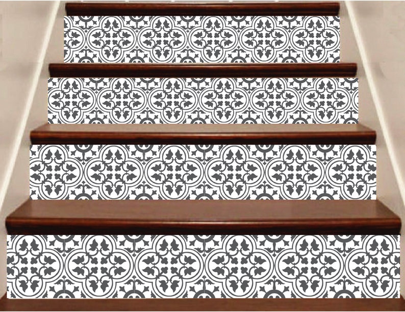 Stair Riser Decals Peel and Stick Removable Strip Self Adhesive Stair Wrap Easy to Trim Price x units / SKU 518 image 1