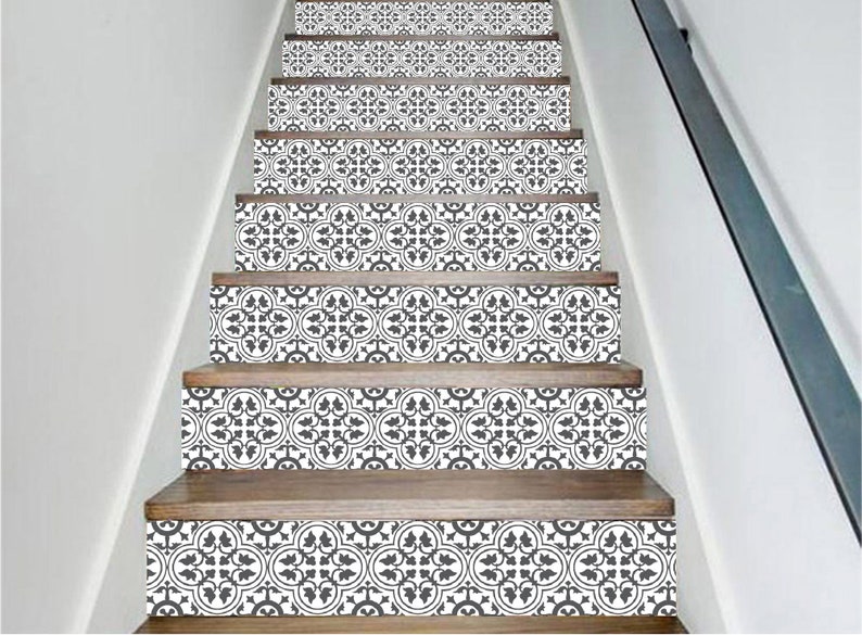 Stair Riser Decals Peel and Stick Removable Strip Self Adhesive Stair Wrap Easy to Trim Price x units / SKU 518 image 5