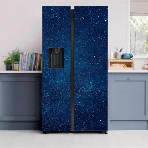 Fridge Wrap Refrigerator Vinyl Mural Removable Sticker Peel and Stick Side by Side French Door - SKU 013