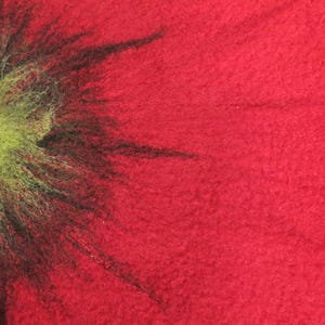 Felt blanket, poppy, altar cloth, blossom, centerpiece, table decoration, wall decoration, ritual blanket, accessories for group leaders, singing circle leaders, therapists image 5