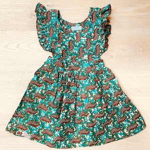 African Print Summer Dress for Girls