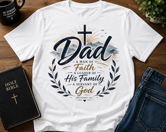 Papa PNG: Mann des Glaubens, Führer, Diener Gottes - Vatertags-Design