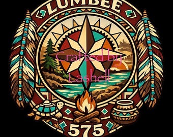 Lumbee Nation Pride PNG Datei, Erdtöne Design