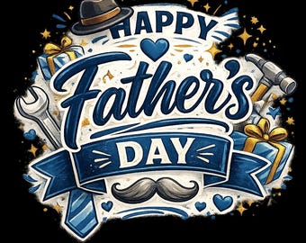 Happy Father's Day PNG Design: Papa, Ever Feier (Digitaler Download)