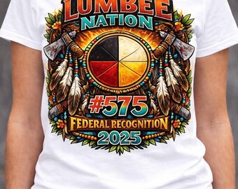 PNG-Datei. Zu Ehren der föderalen Anerkennung der Lumbee Nation im Jahr 2025. # 575. Eingeborener Stolz. Medizinrad.