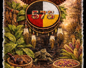 PNG-Datei. Zu Ehren der föderalen Anerkennung der Lumbee Nation # 575 im Jahr 2025. Native Pride.