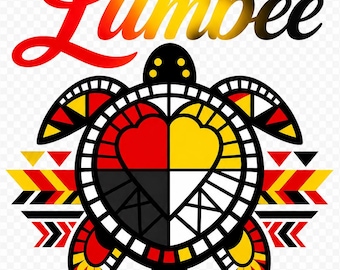 Lumbee Tribe Schildkröte PNG Datei (Digitaler Download)