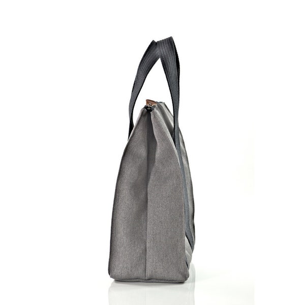 Light Gray LunchBag insulated bag for lunch Business Lunch Bag Made to go Take to work Carry food with you Work lunchbag Office lunchbag Eco