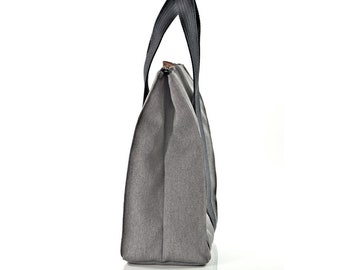 Light Gray LunchBag insulated bag for lunch Business Lunch Bag Made to go Take to work Carry food with you Work lunchbag Office lunchbag Eco