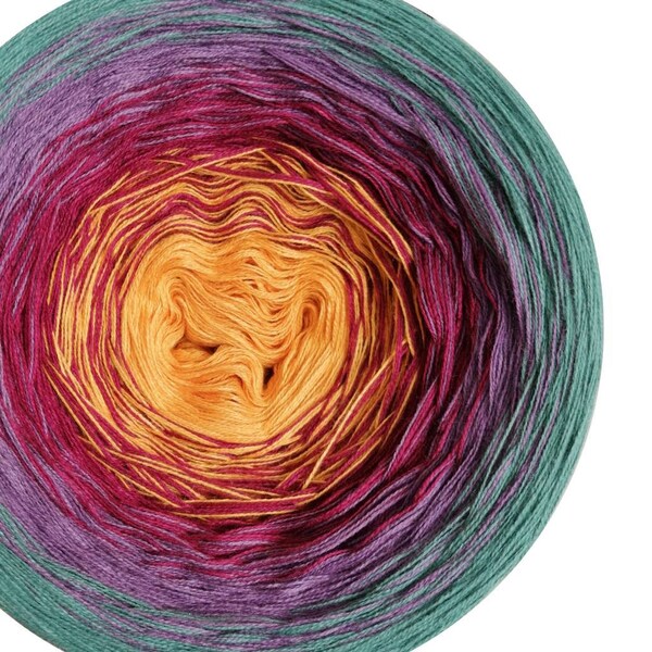 Hilo Ombreccino, 3 o 4 capas 50/50% algodón e hilo acrílico, ombre, pastel degradado de Woollyccino