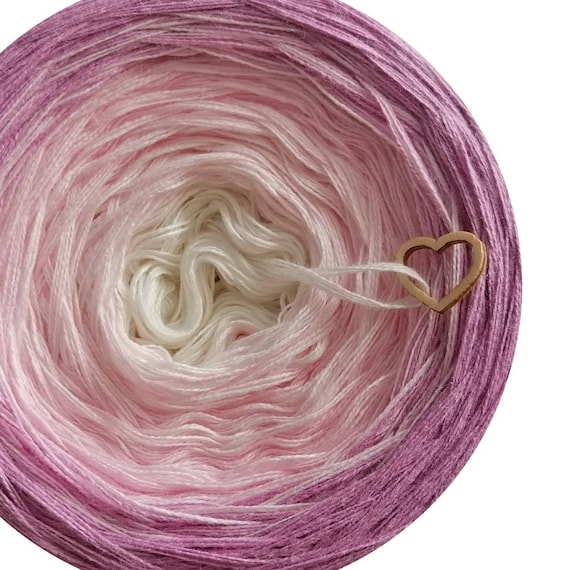 Ombreccino yarn, 3 or 4 ply 50/50% cotton and acrylic yarn, ombre, gradient cake from Woollyccino