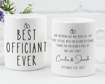 Best Officiant Ever Coffee Mug, Officiant Mug, Wedding Officiant Gift, Personalized Wedding Officiant, Best Wedding Officiant, Reverend Gift