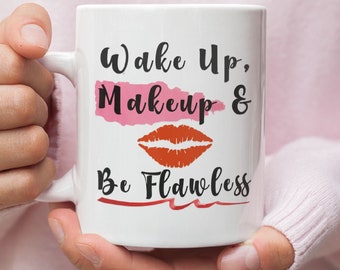 Makeup Mug, Mug Gift for Her, Gifts Makeup Artist, Makeup Artist Gift, Makeup Brush Cup, Makeup Artist Mug, Girl Mug, Makeup Artist Gifts