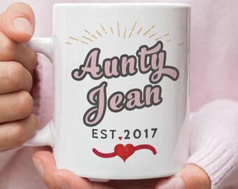 New Aunt Mug, Aunt Coffee Mug, Aunt Mug, Pregnancy Baby Reveal Mug, aunt to be mug, new aunt, Promoted to Aunt, Auntie Mug, New Aunt Gift