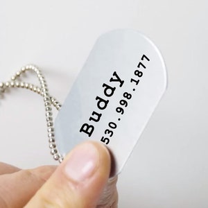 Personalized Dog Tag, Dog Tags for Dogs, Custom Dog Tags, Dog Tag, Custom Dog Tag, Dog Tag Necklace, Dog ID Tag, Pet ID Tag, Dog Name Tag