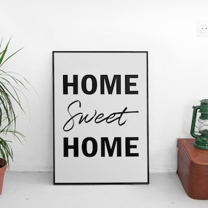 Home Sweet Home Poster, Housewarming Gift, New Home Gift, Home Sweet Home, House Warming Gift, Home Sweet Home Sign, Home Sign, Home Decor