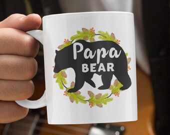 Papa Bear Mug, Papa Bear, Birthday, New Dad Gift, Papa Bear Mugs, Dad Mug, Gift for Dad, Grandpa, Gifts for Dad, Papa Bear Coffee Mug