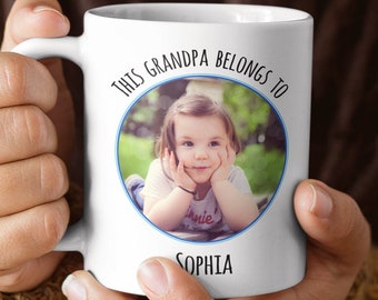 This grandpa belongs to mug, Personalized Mug, Grandpa Gift, Gift For Grandpa, New Grandpa Gift, Grandpa Mug, Birthday Gift For Grandfather