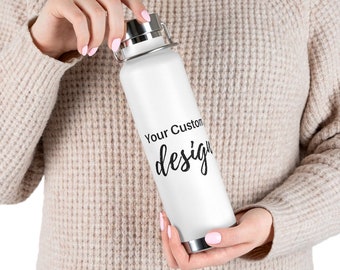 Personalized Insulated Water Bottle, Custom Water Bottle,  Personalized Water Bottle, Double Walled Vacuum Insulated Bottle 22oz