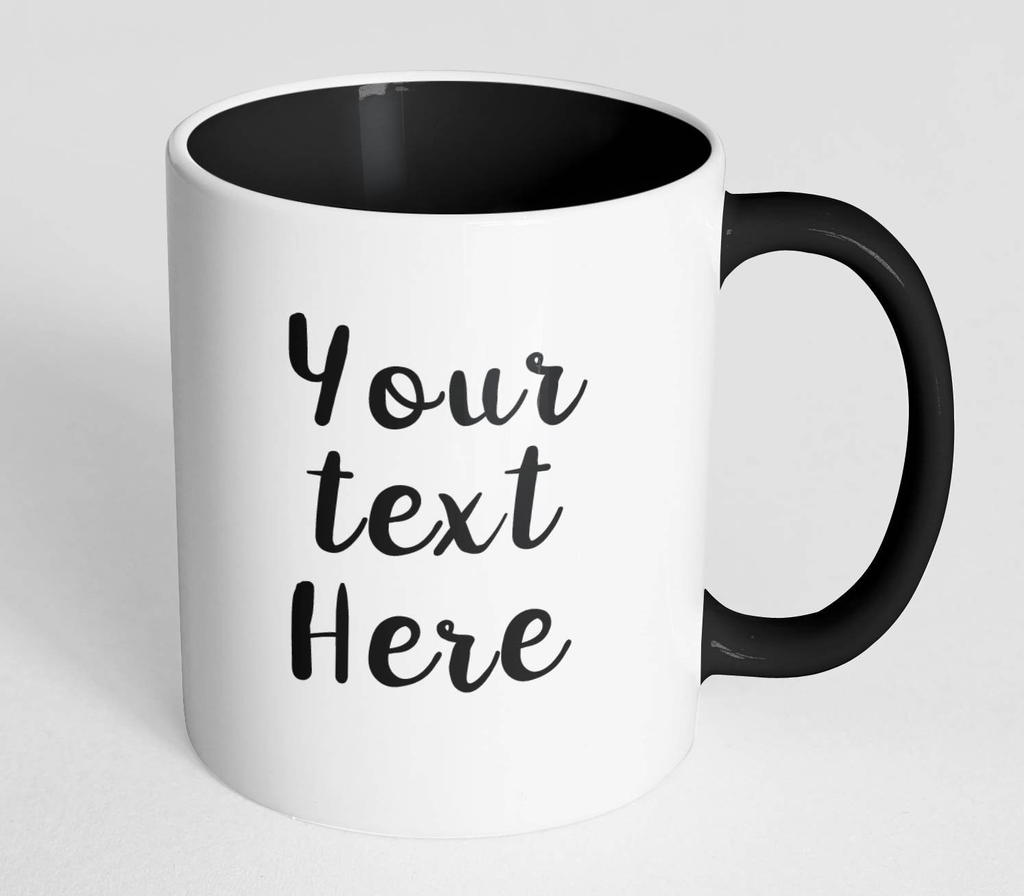 Mug Rim Design Design Your Own Mug 11 oz White Mug Color Handle Rim | Etsy
