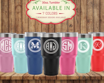 Monogram Tumbler, Monogram Gift, Personalized Stainless Steel Tumbler, Custom Insulated Tumbler, Stainless Steel Tumbler, Bridesmaid Tumbler