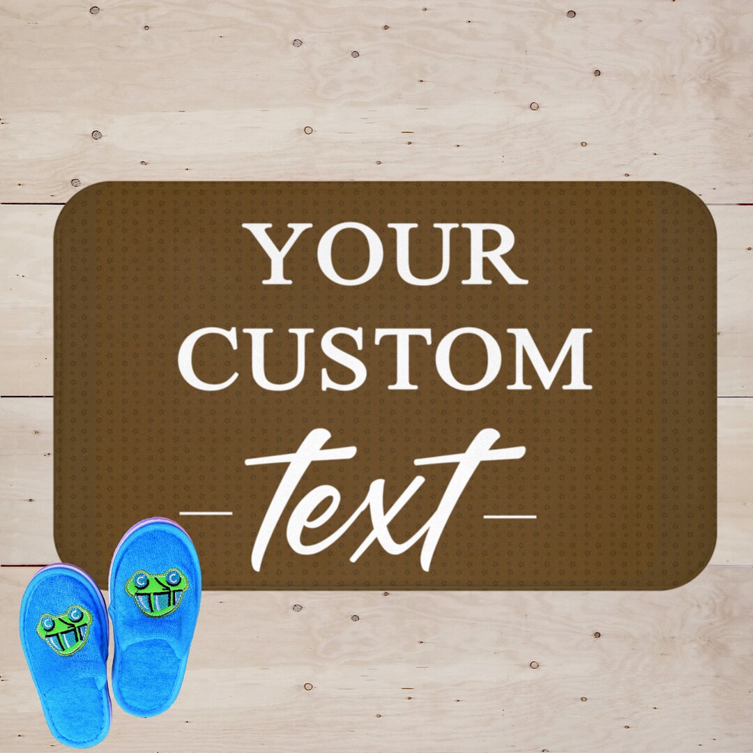Custom Bath Mat Personalized Bath Mat Custom Bath Rug Etsy