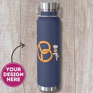 Personalized Insulated Water Bottle, Custom Water Bottle,  Personalized Water Bottle, Double Walled Vacuum Insulated Bottle 22oz