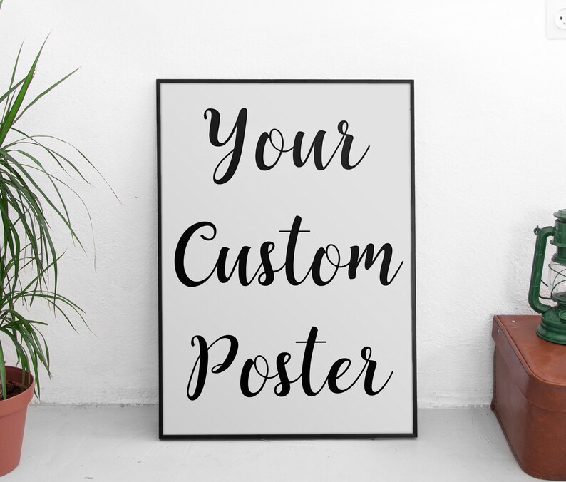 Custom Poster Prints Wall Art Custom Quote Print Wall Art Etsy